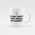 My Holy Trinity: Jesus, Redbull and Sunbeds Mug
