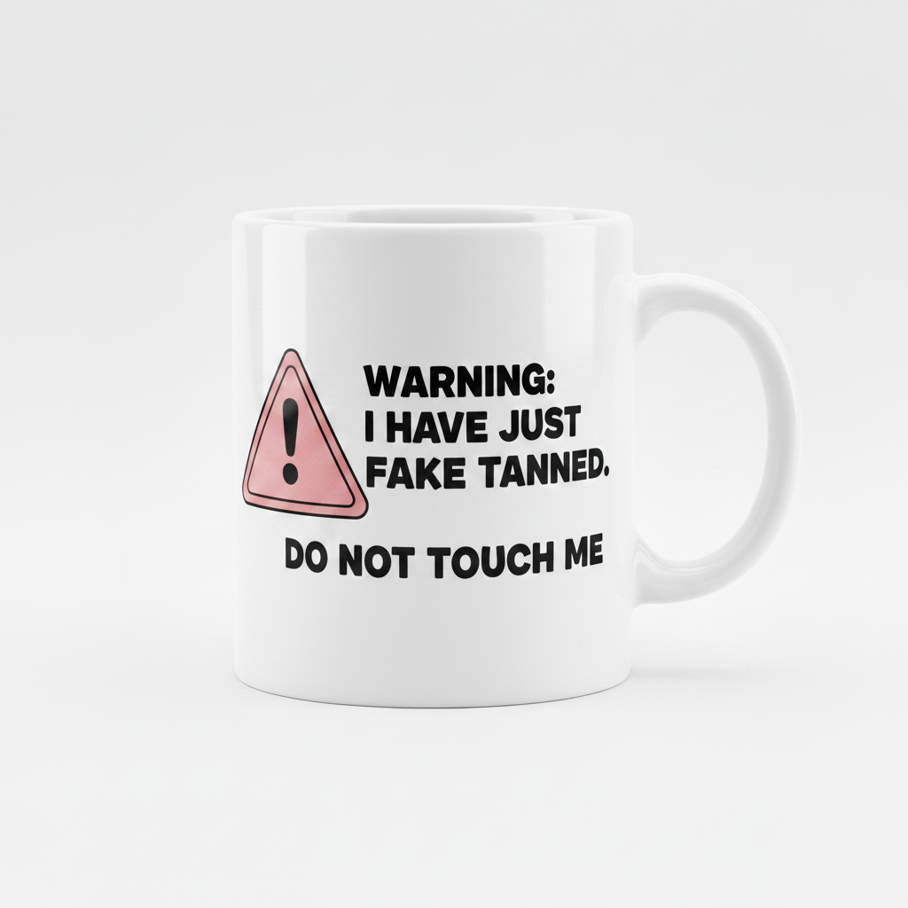 Warning: I Have Just Fake Tanned, Do Not Touch Me Mug
